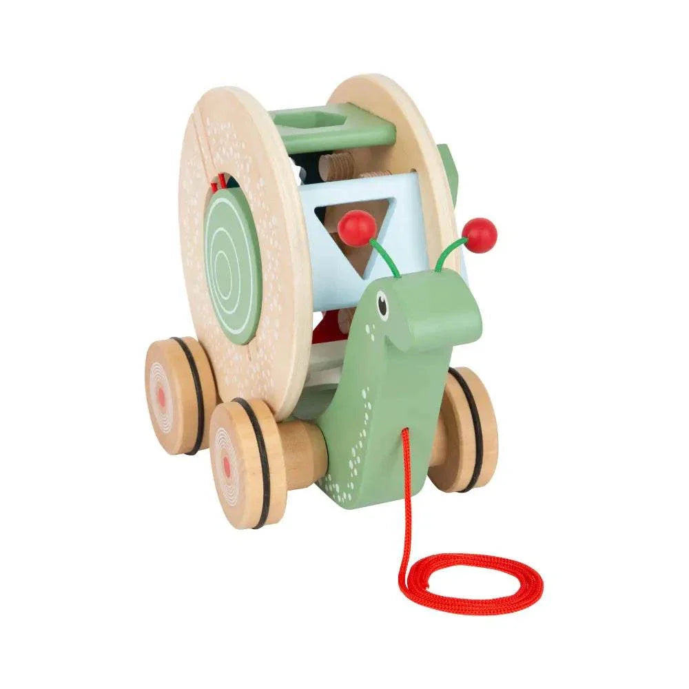 Houten Trekfiguur Vormenstoof - Slak | Fantastic Gifts
