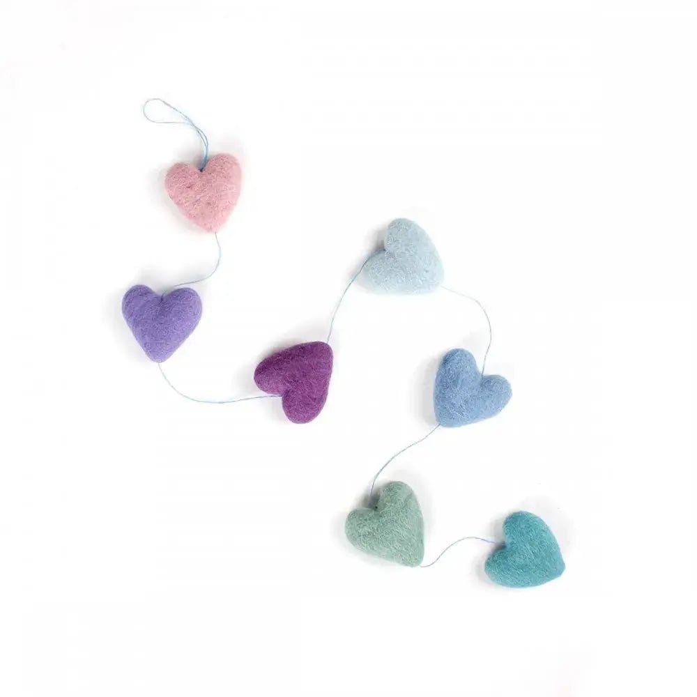 Viltslinger - Hartjes (Blauw/Lila) | Fantastic Gifts Shop