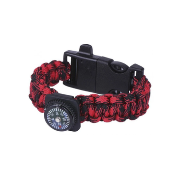 Expeditie Natuur Survival Armband "Rood"