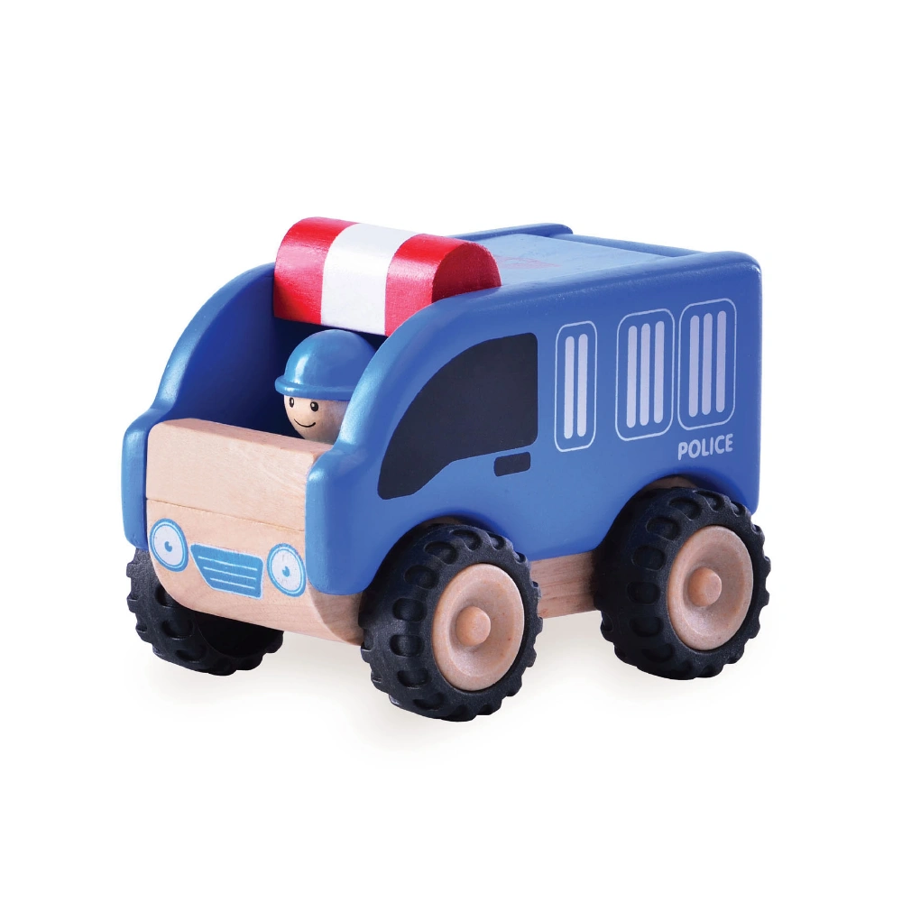 Wonderworld Houten Mini-Politiewagen