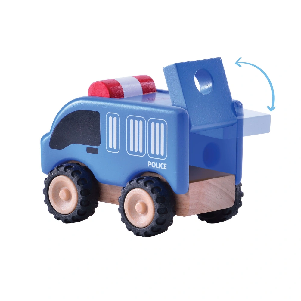 Wonderworld Houten Mini-Politiewagen