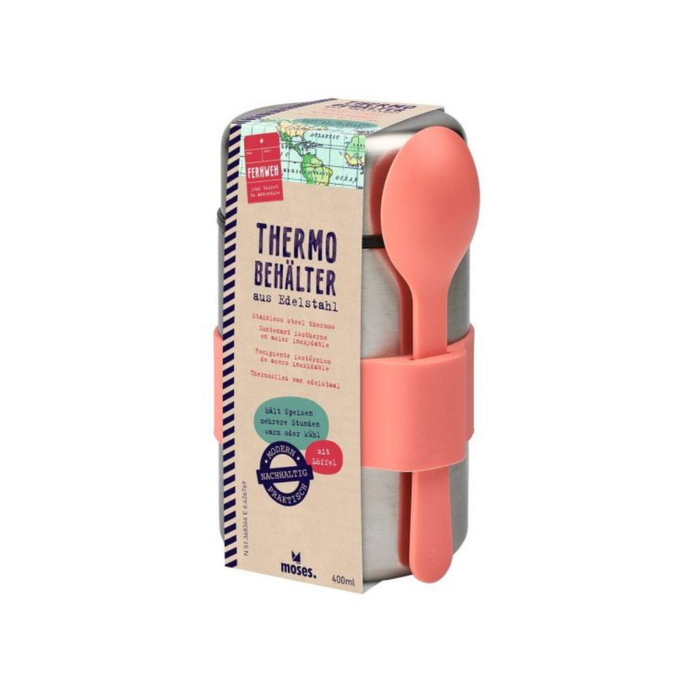 Reizen RVS Thermobeker "Roze"