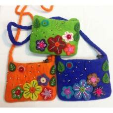 Fairtrade Handgemaakte Vilten Bloemen Tasjes (uit Nepal) | Fantastic Gifts