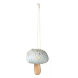 Kerst Hanger Paddenstoel Vilt - Hout "Wit" | Fantastic Gifts Shop